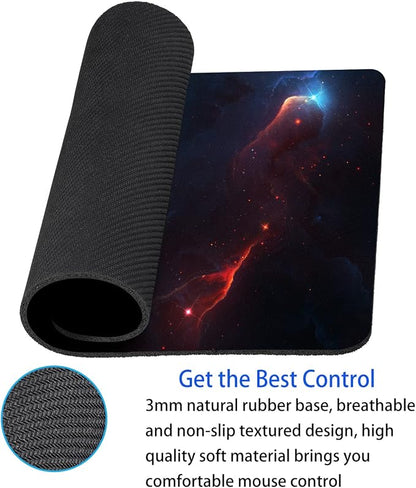 Space Galaxy Mouse Pad Personalized Design Customized Square Office Rubber - Image 4