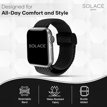 Solace Bands Imperium Adapt Wide Adjustable Nylon Braided Watch Band - Image 9