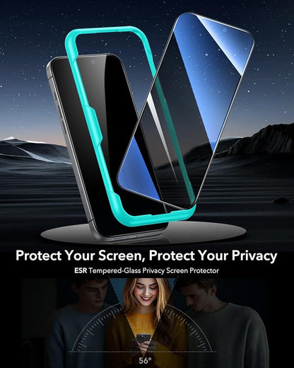ESR 3 Pack for iPhone 16 Plus/iPhone 15 Plus Privacy Screen Protector, Anti-spy - Image 2