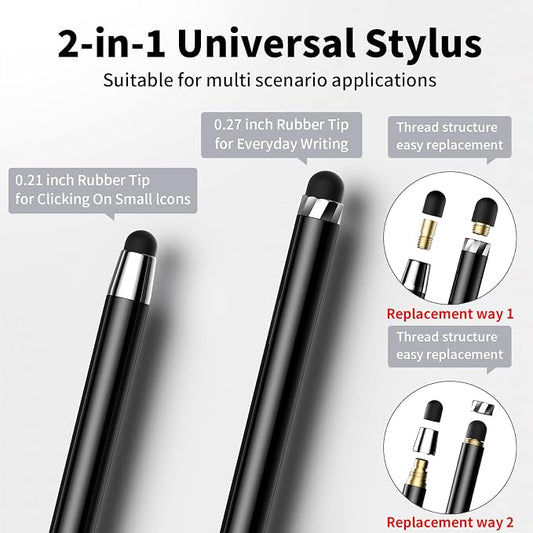 10 PCS Stylus, Stylus Pen for Touchscreen, Stylus 2-in-1 High Sensitivity & - Image 2