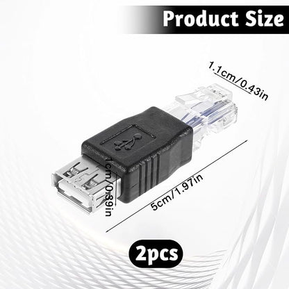 2 PCS USB to Ethernet Adapter, Ethernet to USB Adapter USB to Rj45 Ethernet - Image 3