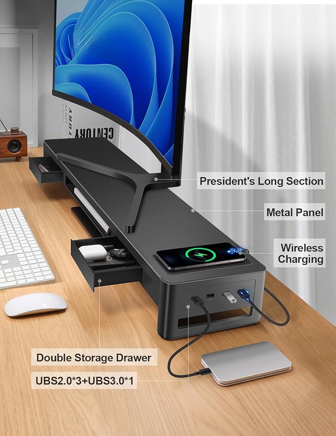 meatanty Dual Monitor Stand Riser - Image 4