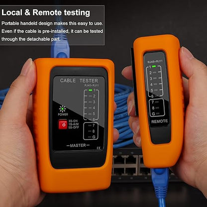 Network Cable Tester with PoE Detection, RJ45/RJ11 Ethernet & Telephone Cable - Image 3