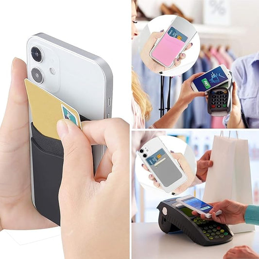 SS Phone Wallet, Phone Card Holder Stick on Credit Card Holder - Image 2