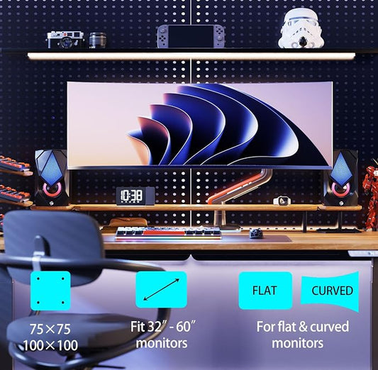 RGB Gaming Monitor-Arm for Flat/Ultrawide/Curved Monitors 32 to 60 inch - Image 2