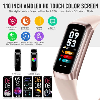 Fitness Tracker with 24/7 Heart Rate, Health Tracker with Step Counter Calories - Image 2