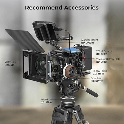 SmallRig Camera Cage Basic Kit for Blackmagic Design Cinema Camera 6K, Full - Image 8