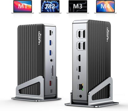 DisplayLink Docking Station Triple 4K@60Hz Monitor by 4URPCTechnologies