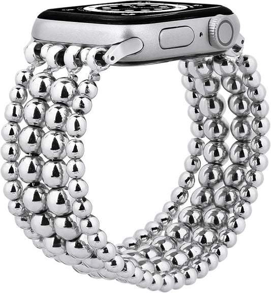MOFREE Band Compatible with Apple Watch 38mm 40mm 41mm Beaded Bracelet Women by MOFREESpecialGiftsforHer