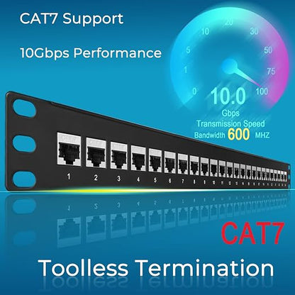 Rapink Patch Panel 24 Port Cat7 - Image 2
