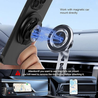 Magnetic Phone Ring Holder for MagSafe Gym Phone Grip Stand Finger Ring - Image 5