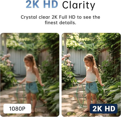 2K Light Bulb Camera Outdoor, 2.4/5GHz Wi-Fi 6 Security Cameras Wireless Outdoor - Image 8