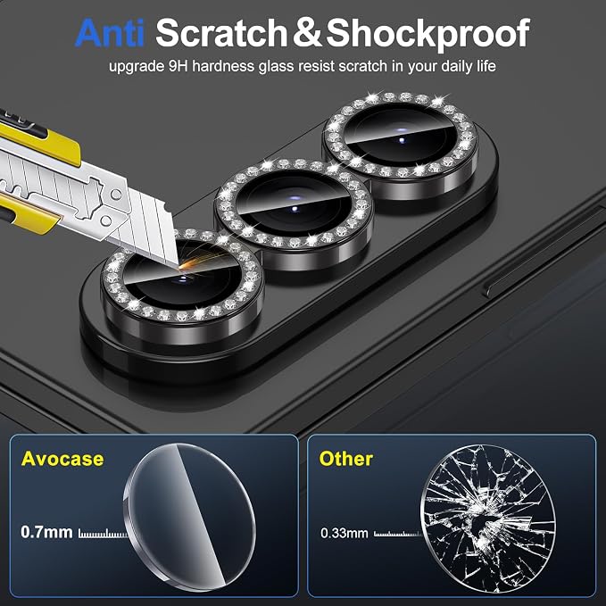 for Samsung Galaxy Z Fold 7 Camera Lens Protector, Individual Metal Ring - Image 3