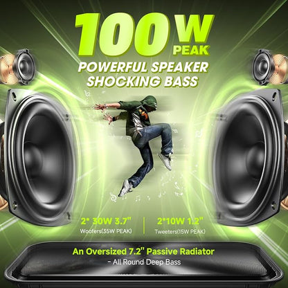 W-KING Portable Loud Bluetooth Speaker Wireless, 100W Max IPX6 Waterproof - Image 2