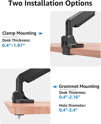 MOUNTUP Single Monitor Mount fits 22''-43'' Ultrawide Screen, Holds 6.6-33lbs - Image 8