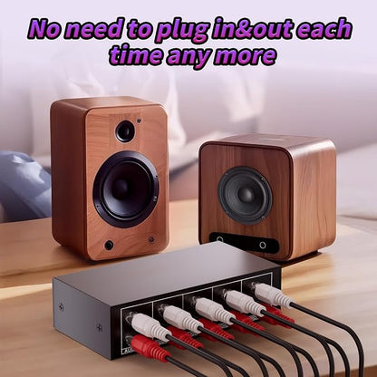3.5mm Aux + RCA L/R Audio Splitter 1 in 4 Out, BolAAzuL 4-Way Stereo Audio - Image 5
