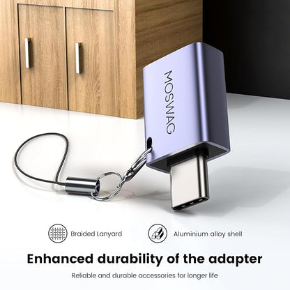MOSWAG USB C to USB Adapter 4 Pack, USBC Male to USB 3.0 Female MacBook Pro Air - Image 6