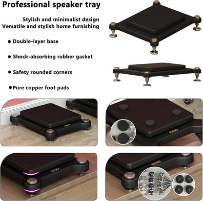 2pcs Subwoofer Isolation Stand, Double-Layered Speaker Isolation Stands - Image 3