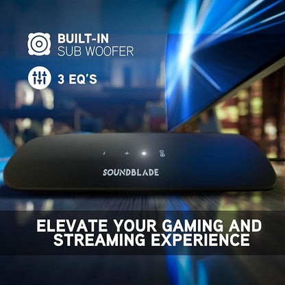 BlueAnt Soundblade Under Monitor Soundbar, Powerful 120 watt, 2.1 Channel USB-C - Image 4