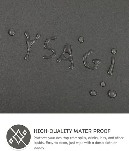 YSAGi Non-Slip Leather Desk Pad L Size, Waterproof Laptop Computer Desk - Image 4