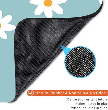 Square Mouse Pad Little Daisy, Personalized Premium-Textured Custom Mouse Mat - Image 5