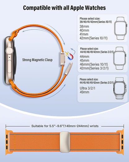 Stretchy Band Compatible with Apple Watch Bands 40mm 38mm 41mm 42mm 44mm 45mm - Image 2