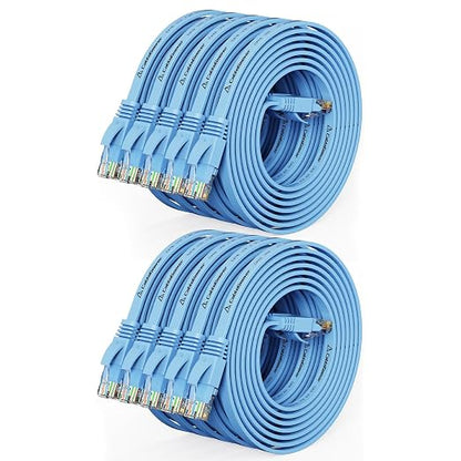 Cat 6 Ethernet Cable 5ft Flat Internet Network Cables by CableGeeker