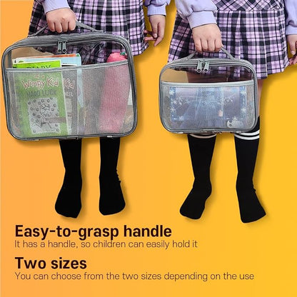 holay 4 Packs PVC Zippered Blocks Set, Board game Storage Organizer Case - Image 6