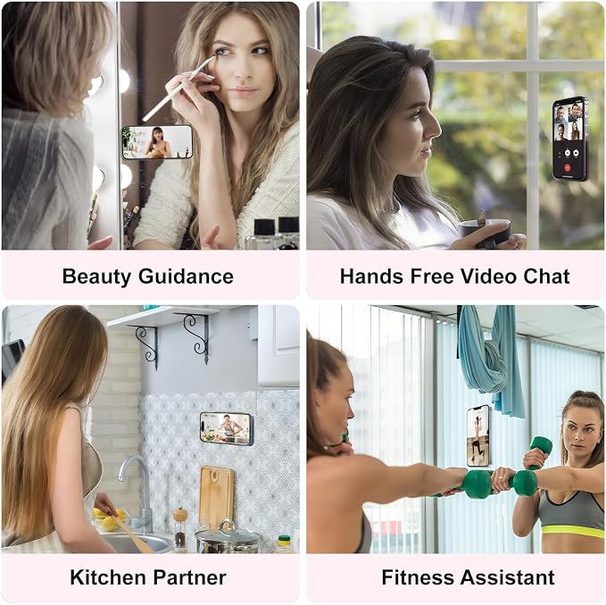 2PCS Silicone Suction Phone Case Mount, Non Slip Suction Cup Phone Mount - Image 6