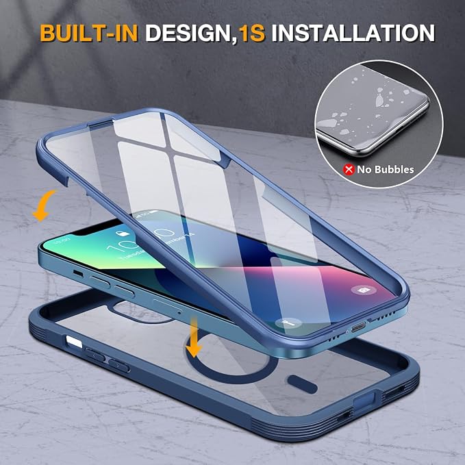 Miracase Magnetic Case for iPhone 13 Mini 5.4 Inch, - Image 4
