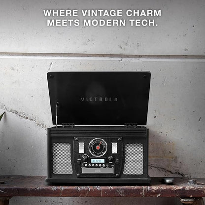 Victrola Navigator 8-in-1 Bluetooth Record Player - Image 4