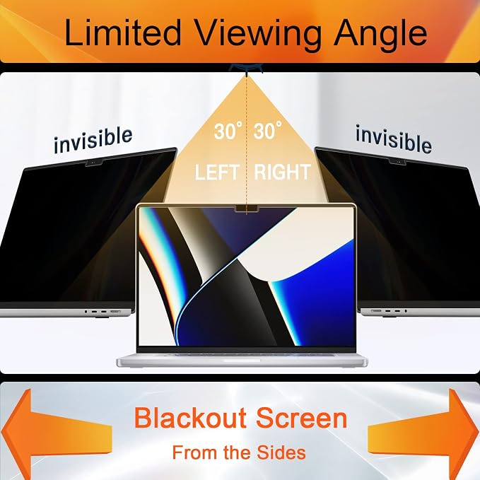 Magnetic Privacy Screen for MacBook Air 13.6 & 13 Inch 2022-2025, Matte - Image 3