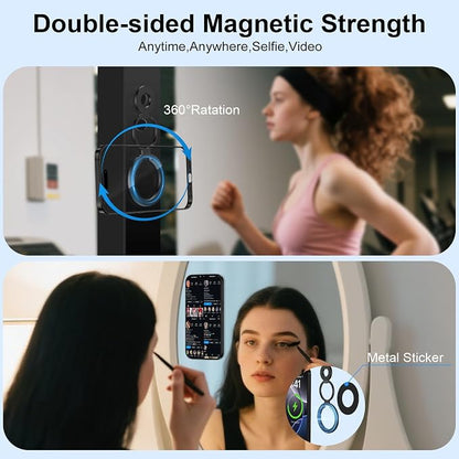 Magnetic Phone Ring Holder for MagSafe Gym Phone Grip Stand Finger Ring - Image 2
