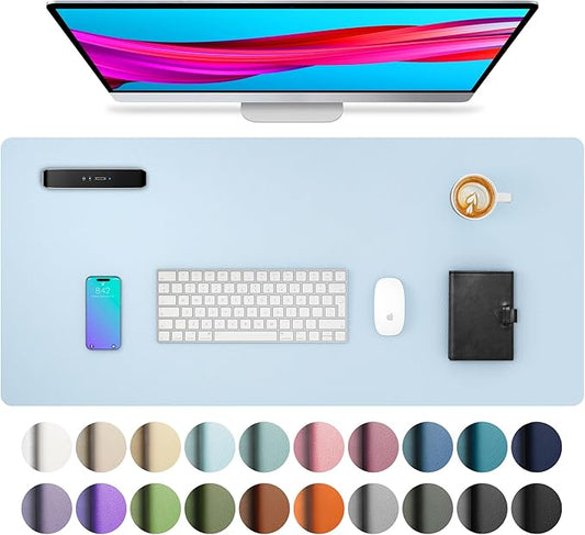 Aothia Leather Desk Pad Protector, Mouse Pad, Office Desk Mat, Non-Slip PU by Aothia
