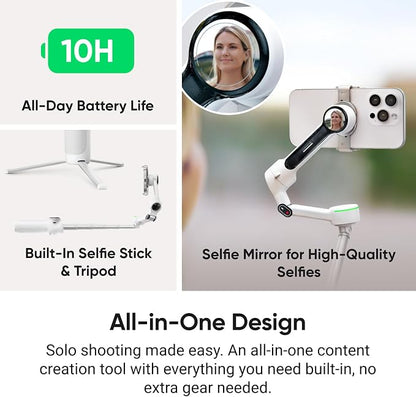 Insta360 Flow 2 Pro Ultimate AI Bundle – Foldable AI Phone Gimbal Stabilizer - Image 5
