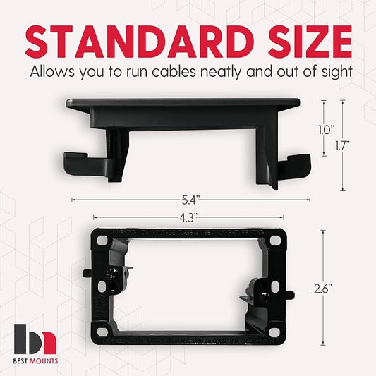 2 Pack Wall Plate Cable Pass Through - Image 2