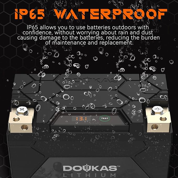DKL30 800A LiFePO4 Motorcycle Lithium Battery, 12V 8Ah Powersports Battery - Image 5