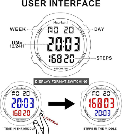 Pedometer Watch for Walking for Senior No App Required - Image 6