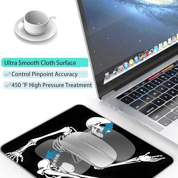 Cool Funny Skull Custom Mouse Pad - Image 4