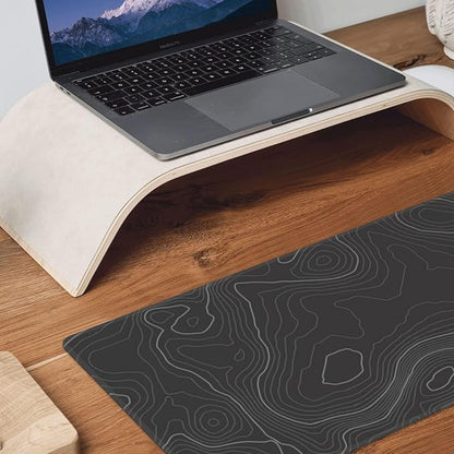 Topographic Contour Extended Big Mouse Pad Large, Gaming Mouse Pad Desk Pad - Image 8