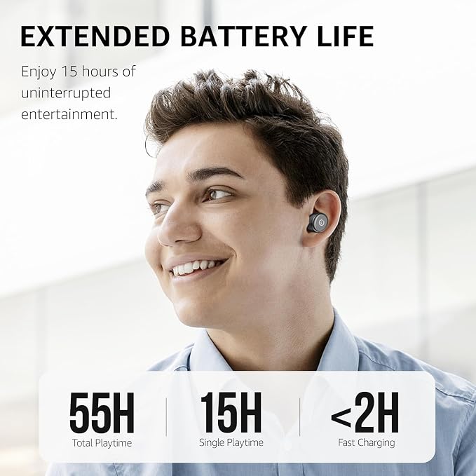 TOZO T10 Wireless Earbuds Bluetooth 5.3 Headphones, App Customize EQ, Ergonomic - Image 3