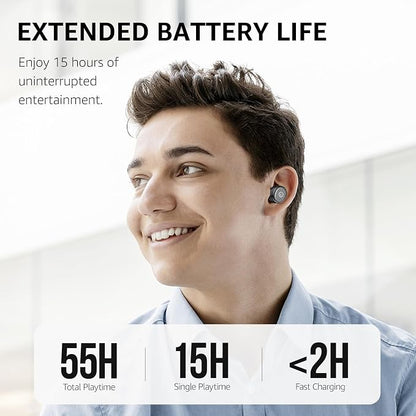 TOZO T10 Wireless Earbuds Bluetooth 5.3 Headphones, App Customize EQ, Ergonomic - Image 3