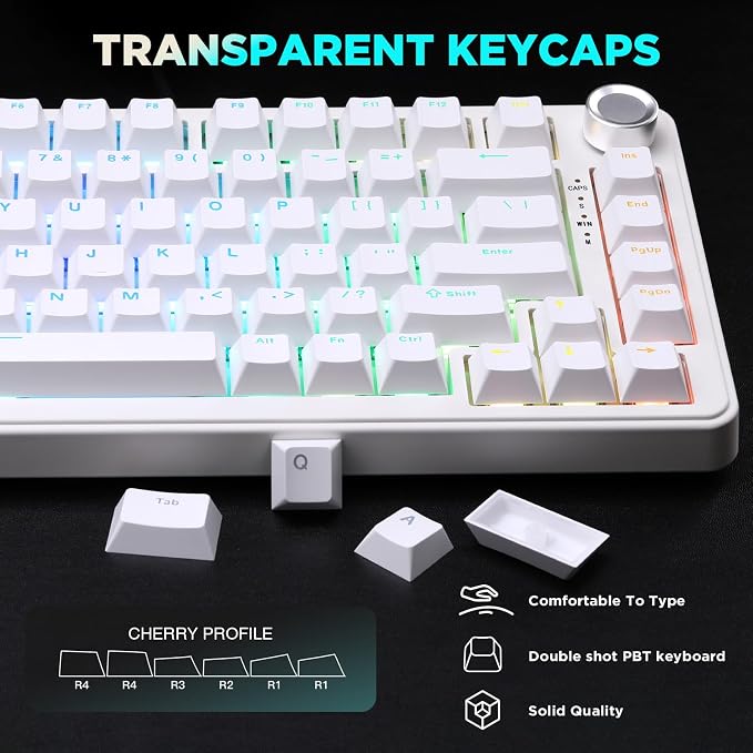 YUNZII B75 Mechanical Keyboard, 75% Layout - Image 8