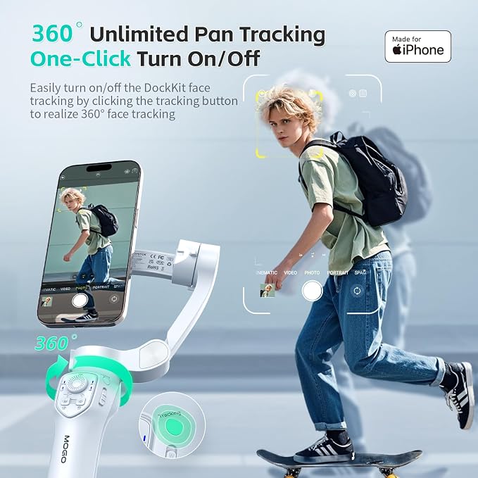 MOGO Only for iPhone, Gimbal Stabilizer for iPhone, Cell Phone Gimbal Stabilizer - Image 6