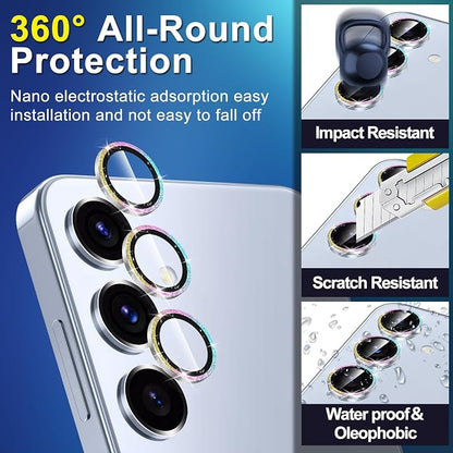 for Samsung Galaxy S25 Plus Camera Lens Protector, Individual Metal Ring - Image 3