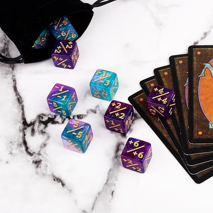 48 PCS MTG Counter Dice Magic The Gathering Counters Status Tokens Starry Sky - Image 5