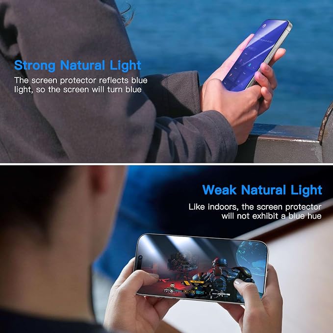 Uyiton Compatible with iPhone 16 Plus Screen Protector - Image 4