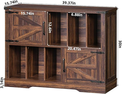 Large Record Player Stand with Vinyl Storage Up to 450 Albums, 39 Inch - Image 2