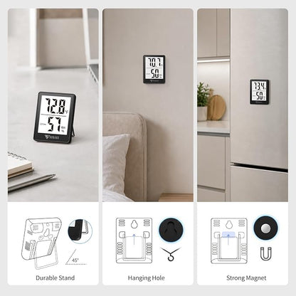 DOQAUS Humidity Meter, 2 Pack Room Thermometer Indoor, Hygrometer - Image 5