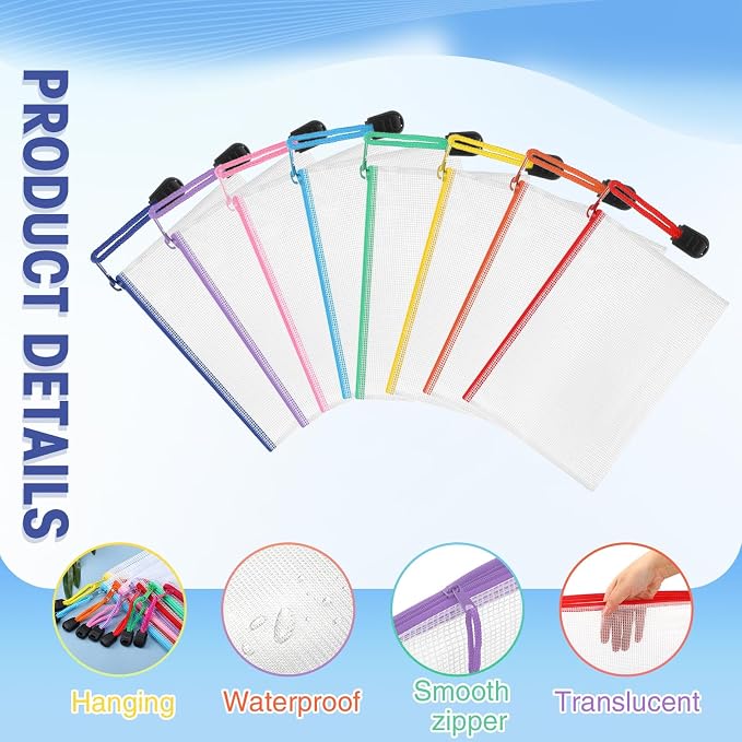 Jetec 32 Pcs Mesh Zipper Bags Toy Storage Bikini Organizer Bag Bolsas Para - Image 3